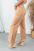 Brown Sugar Babe Wide Leg Crop Jeans