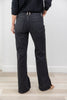 Feline Fine Black Leopard Side Stripe Flare Jeans