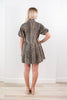 Pretty Spotted Button Up Washed Leopard Print Cotton Shirt Dress