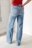 Hidden Gem High Rise Wide Leg Distressed Jeans