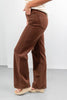 Mocha Moves Brown Slim Wide Jeans