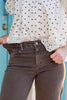 Cocoa Powder Wide Leg Crop Brown Jeans *PREORDER*
