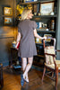 Honey Haze Plaid Short Sleeve Button Front Cotton Dress