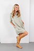 Miss Polished Lightweight Collared Shirt Dress