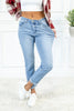 Hot Damn Bleach Wash Boyfriend Jeans