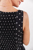 True Beauty Polka Dot Drop Waist A-Line Midi Dress