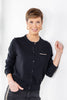 Girl Club Contrast Piping Cardigan Sweater