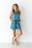 Chill Days Sleeveless Drawstring Waistband Romper