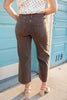 Cocoa Powder Wide Leg Crop Brown Jeans *PREORDER*