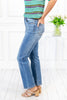 Vintage Wash Thermal Straight Jeans