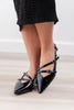 Fashion Week Strappy Pointed Toe Slingback Flats