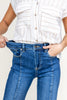 Power Move Front Seam Wide Leg Jeans