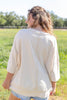 Oversized USA Short Sleeve Varsity Top