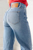 Hidden Gem High Rise Wide Leg Distressed Jeans