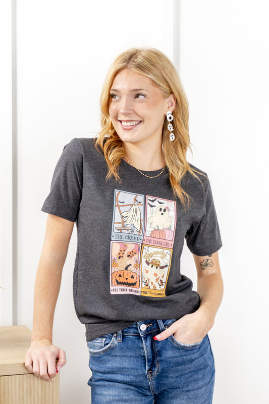 Halloween Tarot Cards Graphic Tee