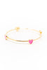 Love In Gold Bangle Bracelet