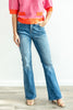 Faded Flirt Relaxed Flare Mica Jeans