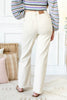 Countryside Crochet Patch Cream Colored Wide Leg Judy Blue Jeans