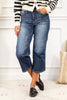 Country Dawn Tummy Control Wide Crop Judy Blue Jeans