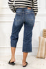 Country Dawn Tummy Control Wide Crop Judy Blue Jeans