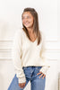 Good Advice Long Sleeve V-neck Sweater