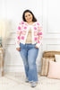 Pink Posies Cardigan Sweater