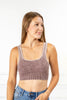 Energy Burst Washed Square Neck Bralette