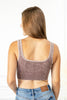 Energy Burst Washed Square Neck Bralette