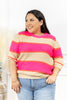 Canyon Glow Bright Stripe Sweater