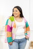 Gran's Girl Patchwork Knit Cardigan Sweater