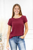 Sienna Flutters Pleated Sleeve Top