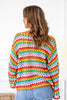 Rainbow Reef Knit Cardigan Sweater