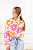 Vintage Bloom Retro Floral Sweater