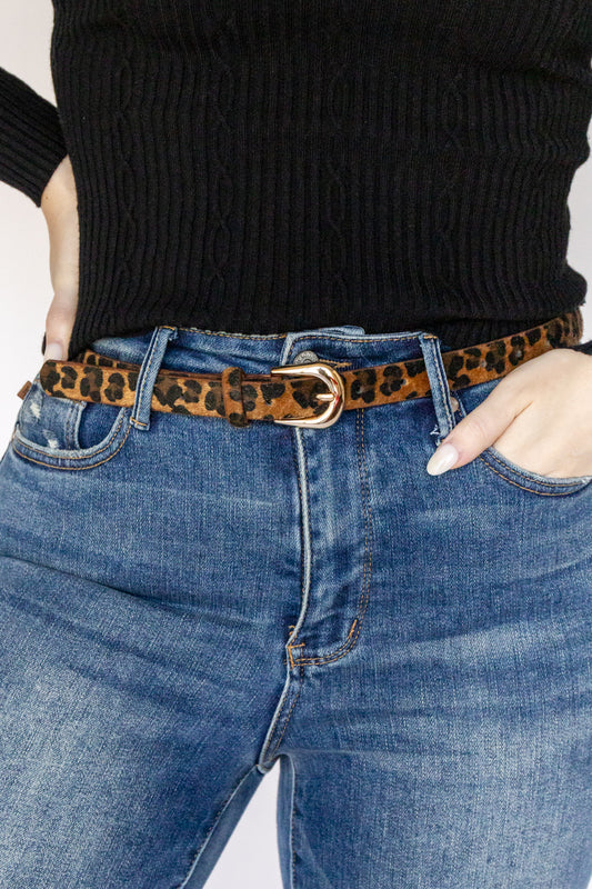 On the Prowl Leopard Print Belt