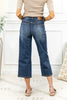 Country Dawn Tummy Control Wide Crop Judy Blue Jeans