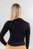 Pulled to Perfection Ruched Long Sleeve Basic Fitted Top