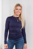 Pulled to Perfection Ruched Long Sleeve Basic Fitted Top