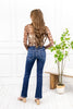 Western Chic Mid Rise Bootcut Mica Denim Jeans