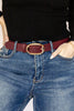 The Finishing Touch Oval Buckle Belt