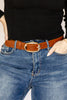 The Finishing Touch Oval Buckle Belt