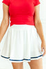 Folded Flair Pleated Skort
