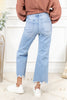 Bad Reputation Distressed Crop Flare Jeans