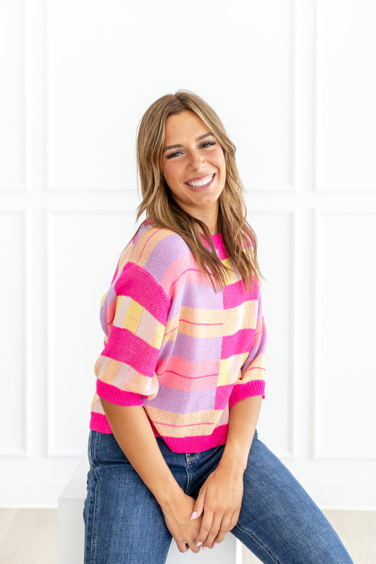 Sunset Mélange Knit Top