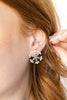 Snowflake Shimmer Pearl Post Earrings