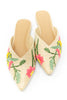 Woven Bloom Embroidered Loafers