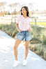 Warm Days Ahead Mid-Length Denim Shorts