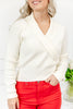 Requisite Request Surplice Crop Sweater