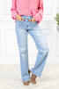 New Obsession Front Patch Pocket Flare Jeans