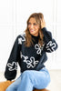 Doodle Delight Mock Neck Sweater