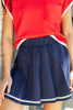 Folded Flair Pleated Skort